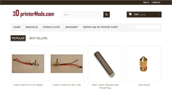 Desktop Screenshot of 3dprintermods.com